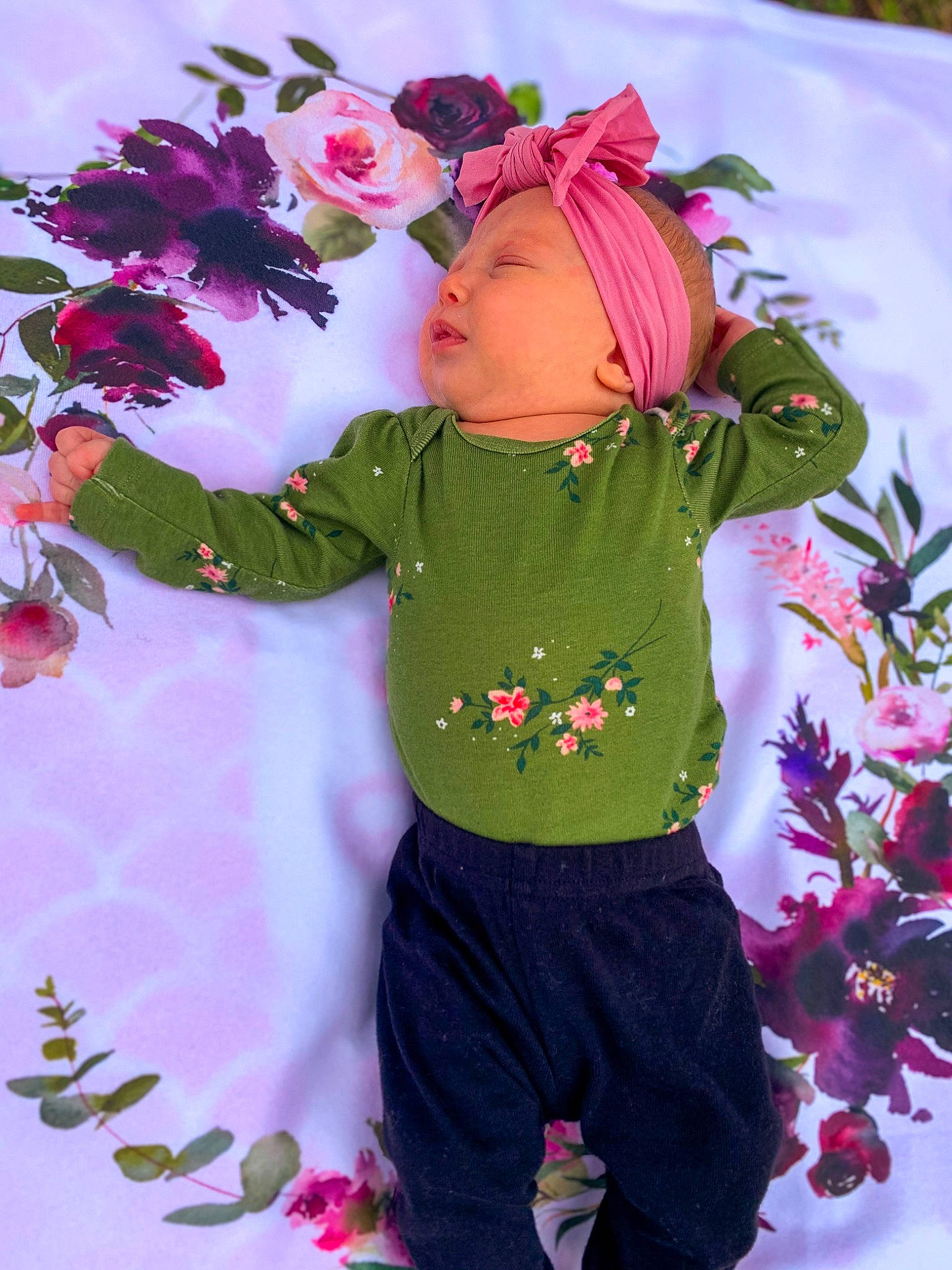 Renleigh joined the competition — help win amazing prizes! child, flower, headwear, magenta, pattern, person, petal, pink, plant, purple, sleeve, spring, textile, toddler, violet