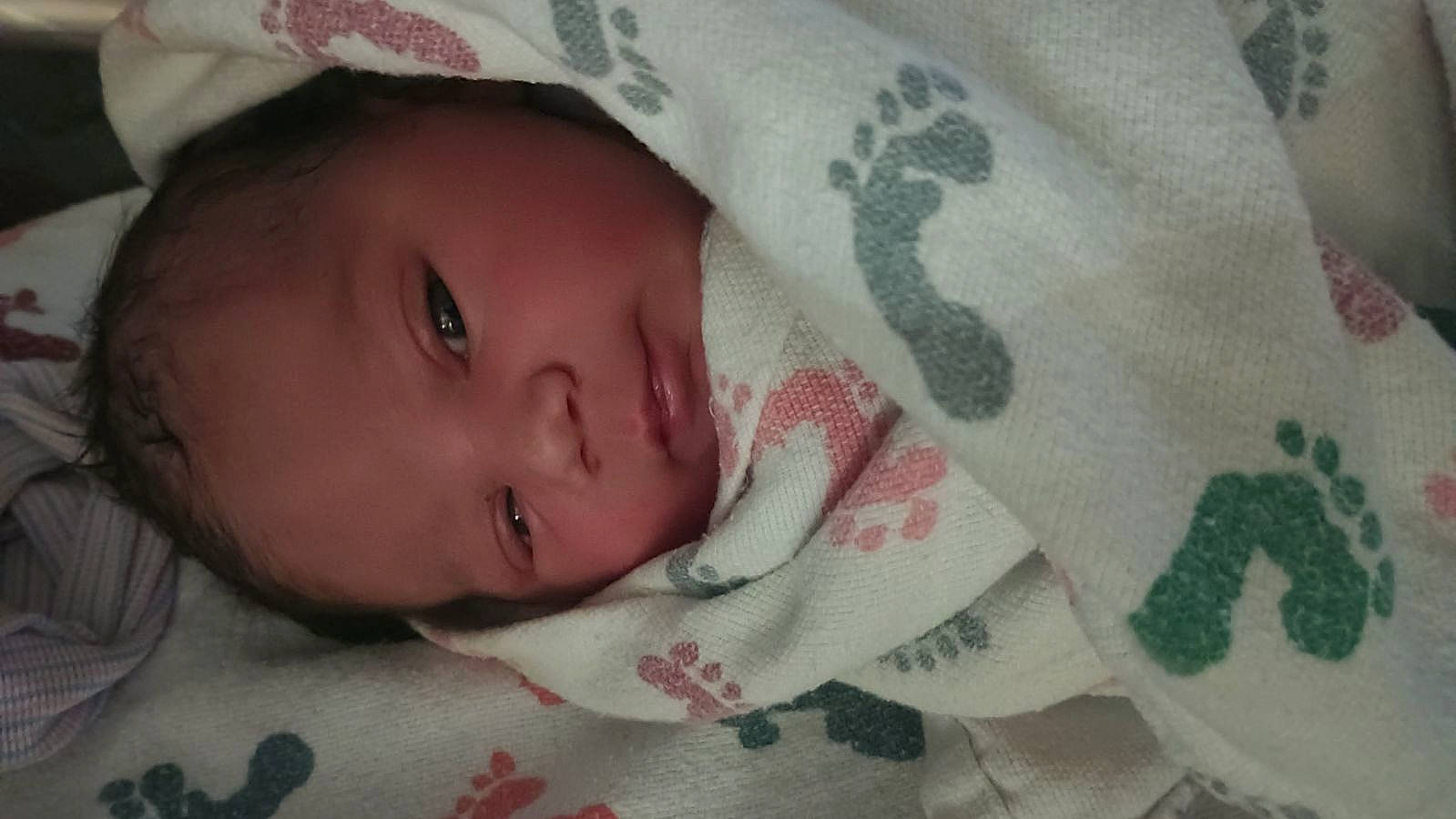 Adalyn is registered to the contest to win money with this photo: baby, baby_toddler_clothing, cheek, comfort, eye, eyebrow, eyelash, face, facial_expression, iris, linens, lip, mouth, nose, person, product, skin, sleeve, smile, toddler