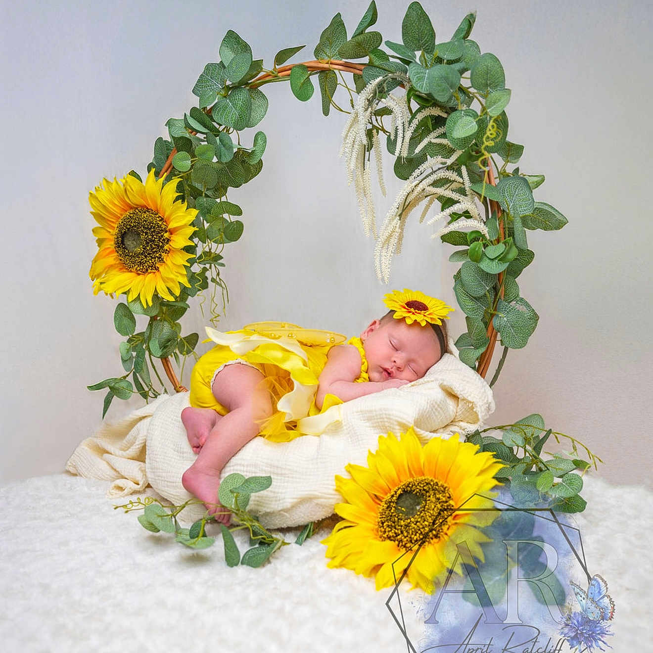 Millie joined the competition — help win amazing prizes! arch, architecture, baby, bed, daisy, face, flower, flowerarrangement, flowerbouquet, head, leaf, newborn, person, petal, photography, plant, portrait, pottedplant, rose, sunflower