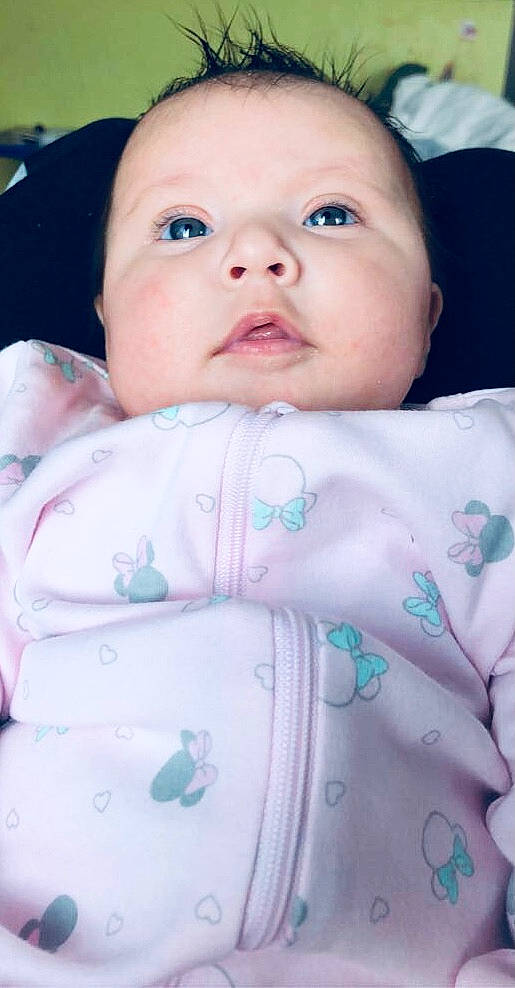 Bella joined the competition — help win amazing prizes! baby, baby_products, baby_toddler_clothing, cheek, child, chin, comfort, eyelash, hand, happy, hat, linens, lip, mouth, nose, pattern, person, pink, skin, sleeve