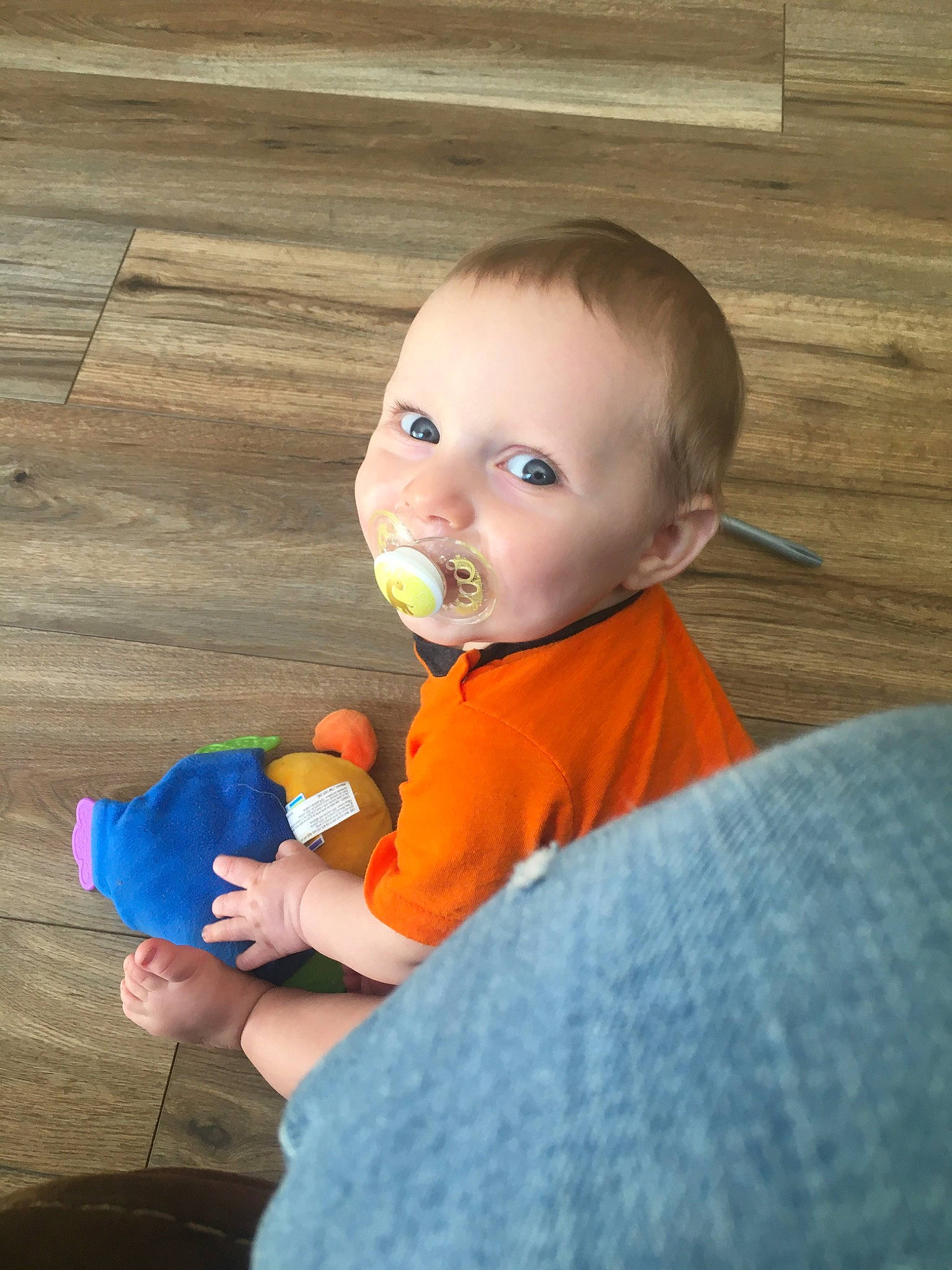 Luther is registered to the contest to win money with this photo: baby, child, person, play, toddler