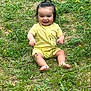 Chalom participe au concours pour gagner de l'argent avec cette photo : baby, barefoot, child, cute, flower, grass, greenery, happy, meadow, nature, outdoor, person, playful, portrait, sitting, smiling, sunlight, toddler, yellow_clothing, young_child