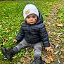 Chalom participe au concours pour gagner de l'argent avec cette photo : autumn, beanie, boots, child, cold_weather, curious, cute, face, grass, hat, jacket, leaves, nature, outdoor, park, path, sitting, toddler, trees, young_child