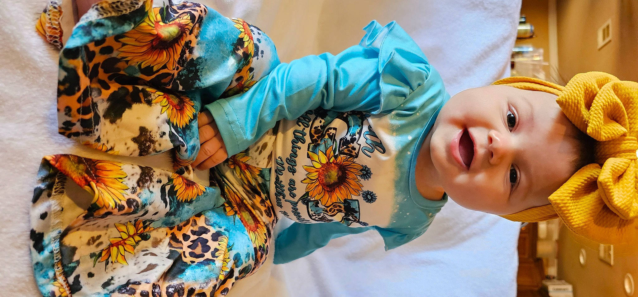 Stella joined the competition — help win amazing prizes! arm, art, baby, baby_toddler_clothing, child, event, fashion_accessory, fur, happy, linens, pattern, person, plant, room, sleeve, smile, t_shirt, textile, toddler, tree