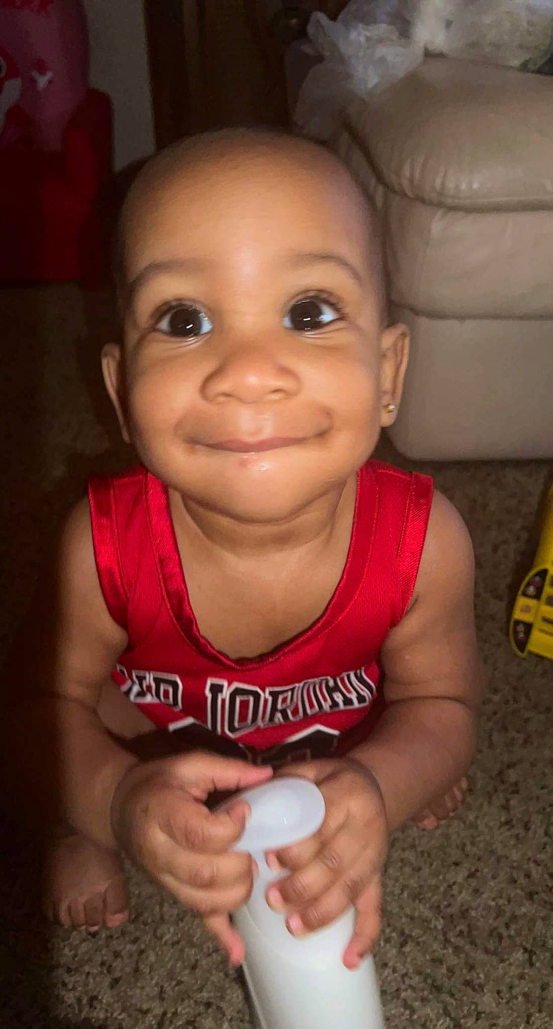 Nasrani joined the competition — help win amazing prizes! baby, baby_toddler_clothing, cheek, chest, child, dress, eyelash, finger, flash_photography, gesture, hand, happy, joy, lip, mouth, neck, nose, person, skin, smile