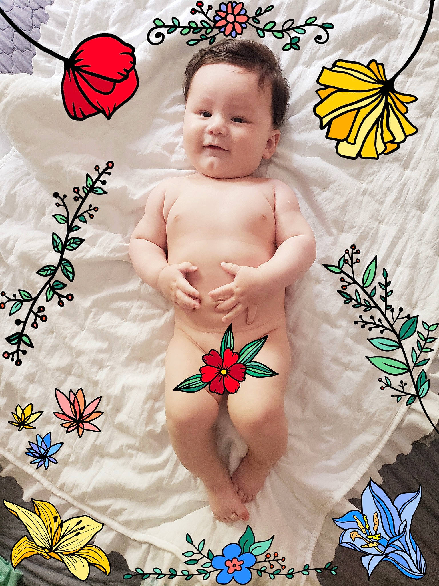 Leroy joined the competition — help win amazing prizes! butterfly, child, fictional_character, happy, illustration, person, toddler, wildflower