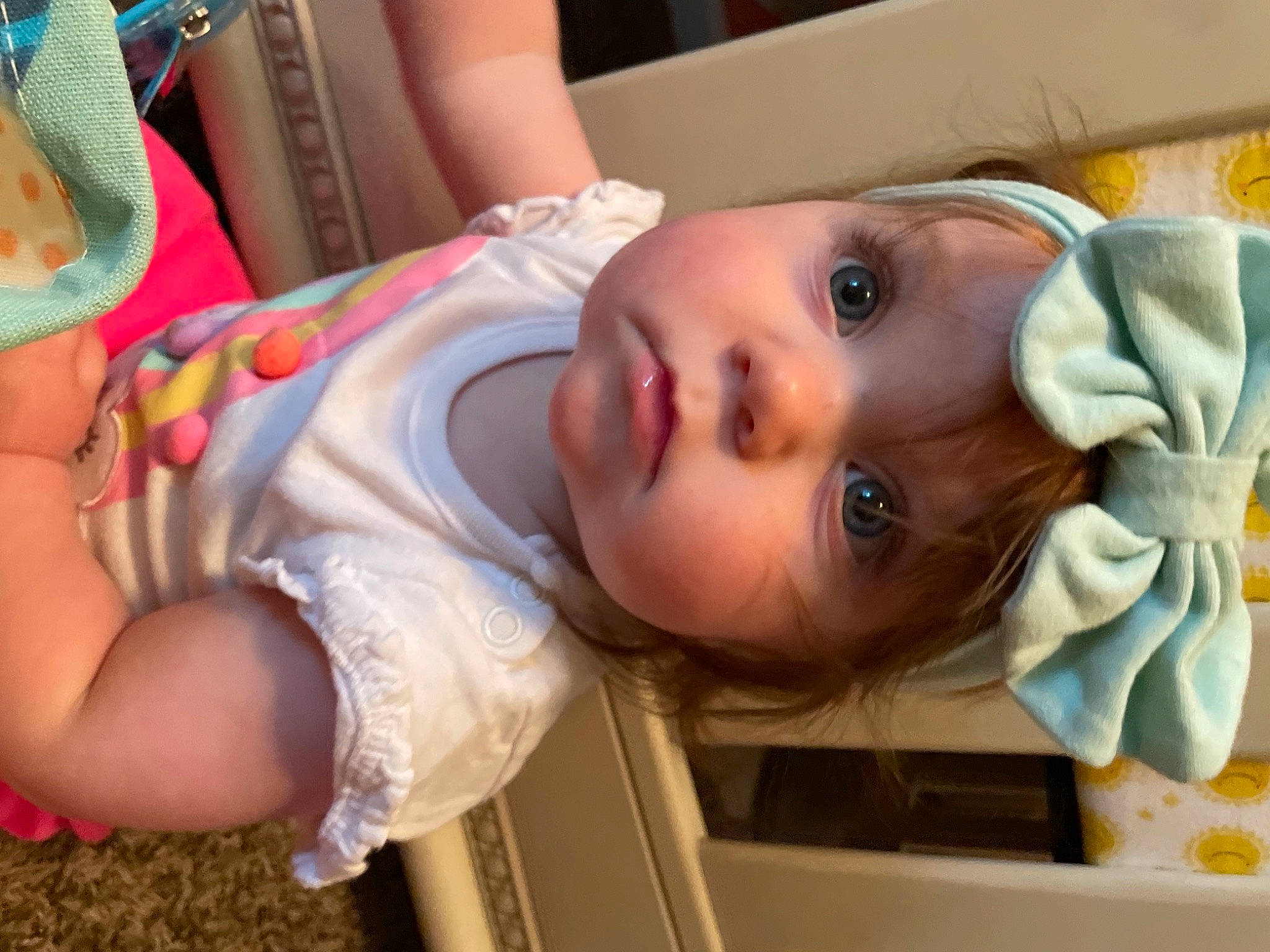 Georgia joined the competition — help win amazing prizes! baby, baby_products, baby_toddler_clothing, beauty, cheek, clothing, ear, eye, eyelash, facial_expression, head, headgear, headwear, human_body, iris, lip, mouth, nose, person, product