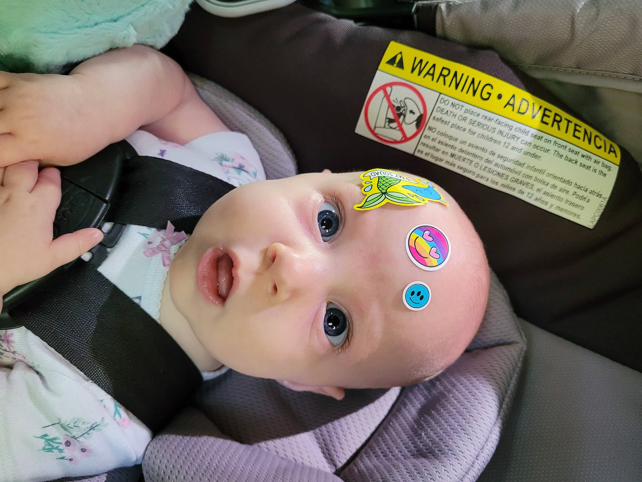 Aubrie is registered to the contest to win money with this photo: baby, baby_products, baby_toddler_clothing, cheek, child, eyelash, nail, nose, person, skin, toddler