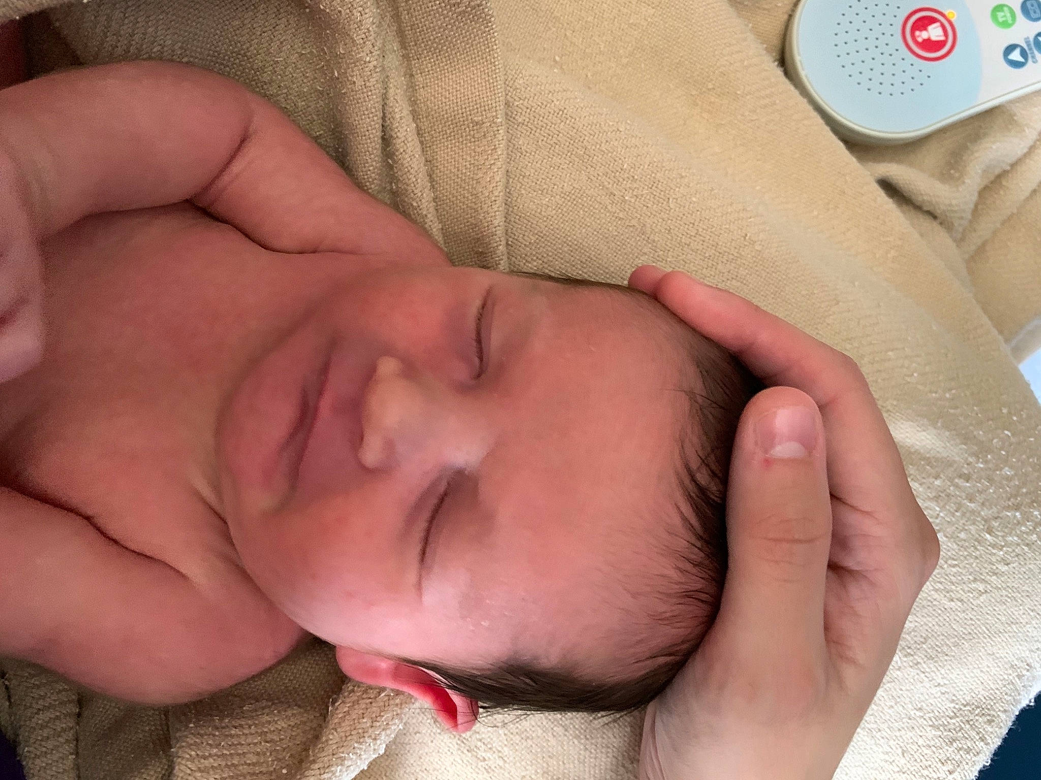 Dustin joined the competition — help win amazing prizes! baby, baby_sleeping, bedtime, cheek, child, close_up, ear, eye, face, finger, forehead, hand, head, lip, mouth, muscle, nap, nose, person, skin