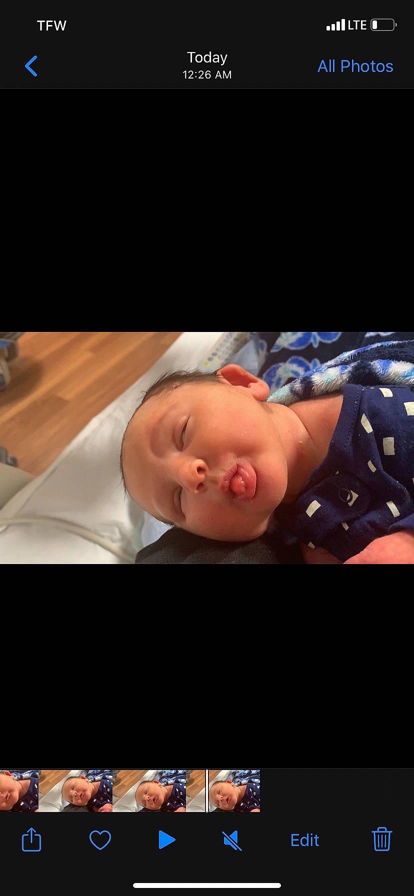 Dustin is registered to the contest to win money with this photo: baby, bedtime, birth, cheek, child, chin, ear, eye, face, hand, head, headwear, mouth, nap, nose, person, photography, skin, sky, sleep