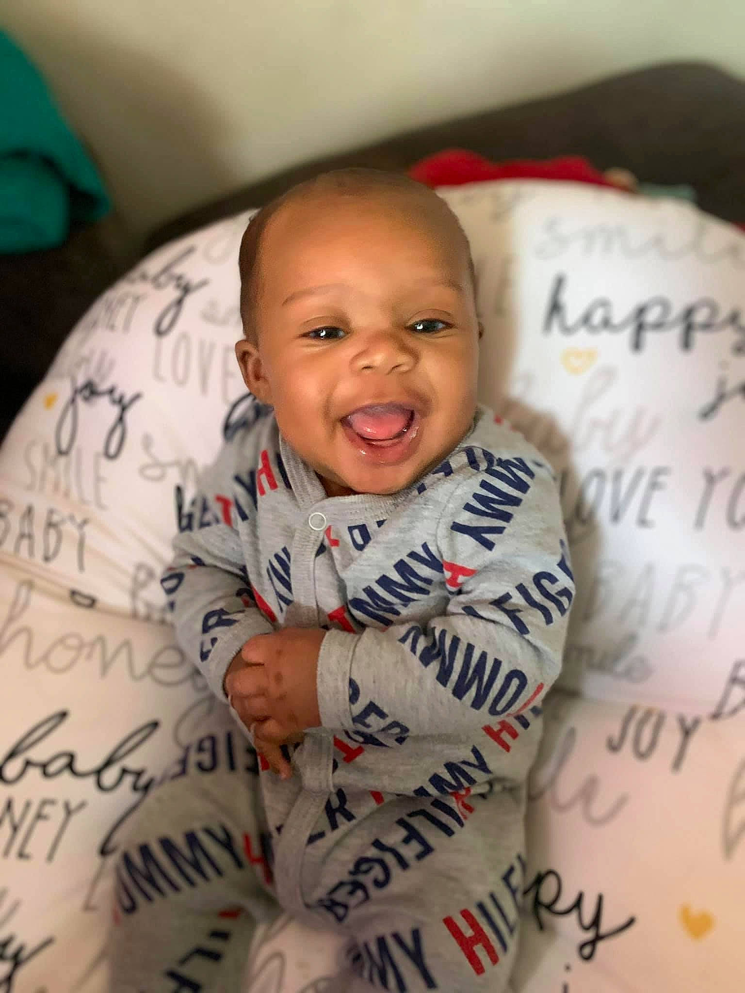 Nazier joined the competition — help win amazing prizes! baby, baby_laughing, baby_toddler_clothing, cheek, child, comfort, eyebrow, facial_expression, forehead, handwriting, humour, laugh, mouth, person, pleased, toddler, tongue, tooth