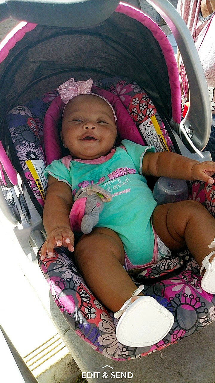 Kamilla is registered to the contest to win money with this photo: abdomen, child, fun, girl, infant, person, pink, product, sitting, toddler