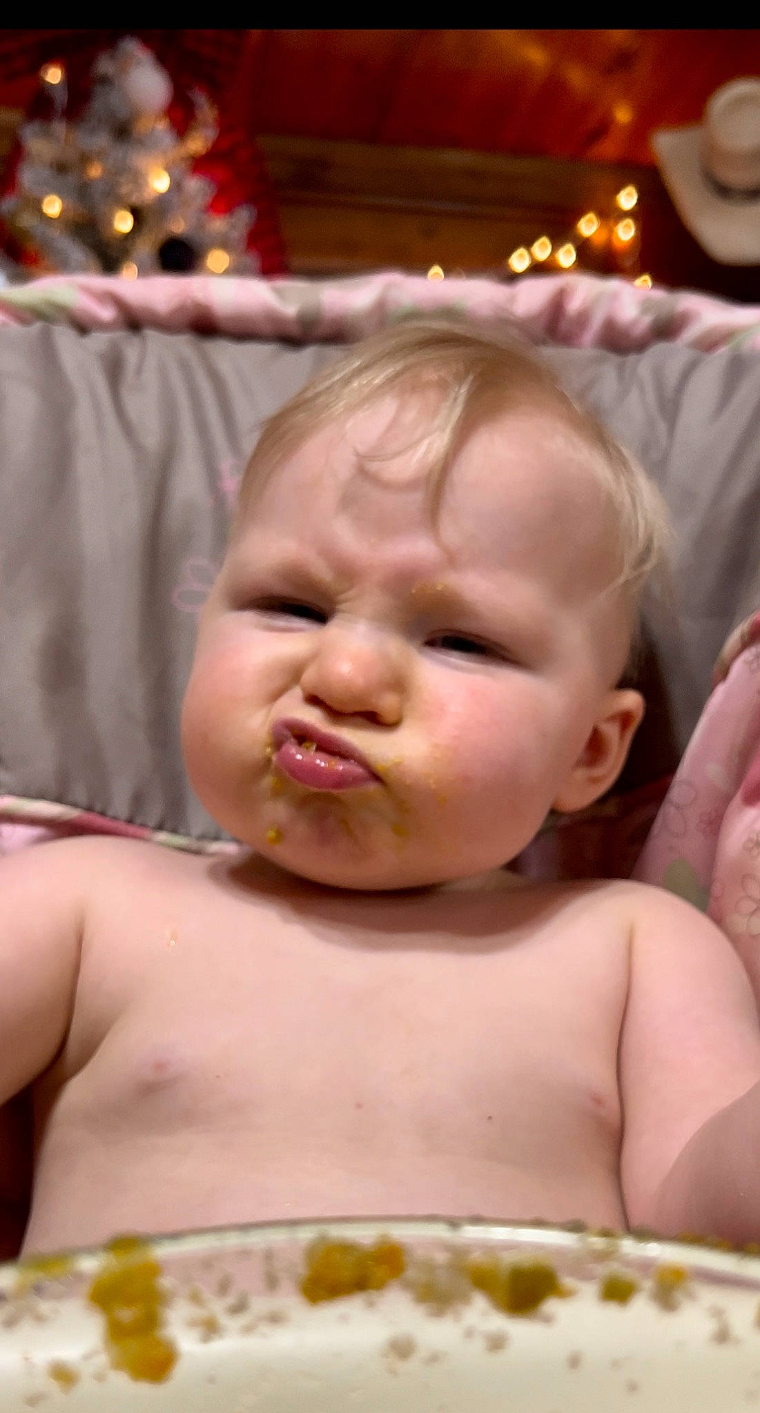 Lucy joined the competition — help win amazing prizes! baby, baby_playing_with_food, cheek, child, chin, eyebrow, eyelash, facial_expression, food, food_craving, fun, happy, lip, mouth, nose, person, skin, smile, sweetness, toddler