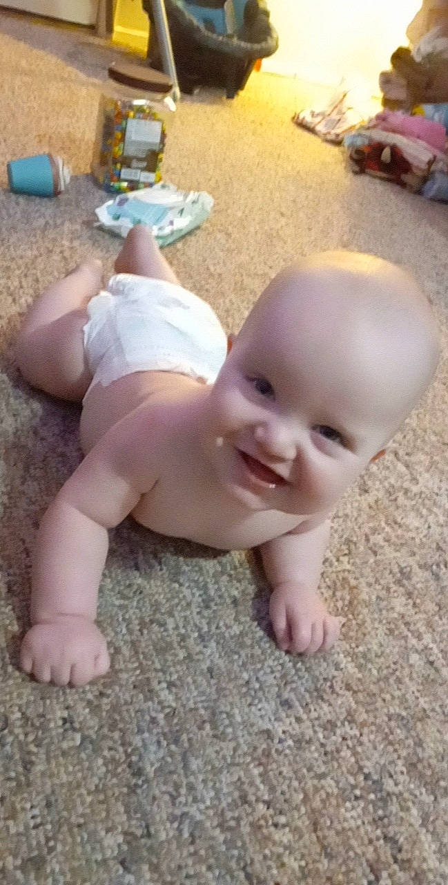 River joined the competition — help win amazing prizes! baby, baby_toddler_clothing, cheek, eye, finger, fun, happy, head, human_body, joint, joy, leg, mouth, muscle, nose, person, photograph, skin, smile, thumb