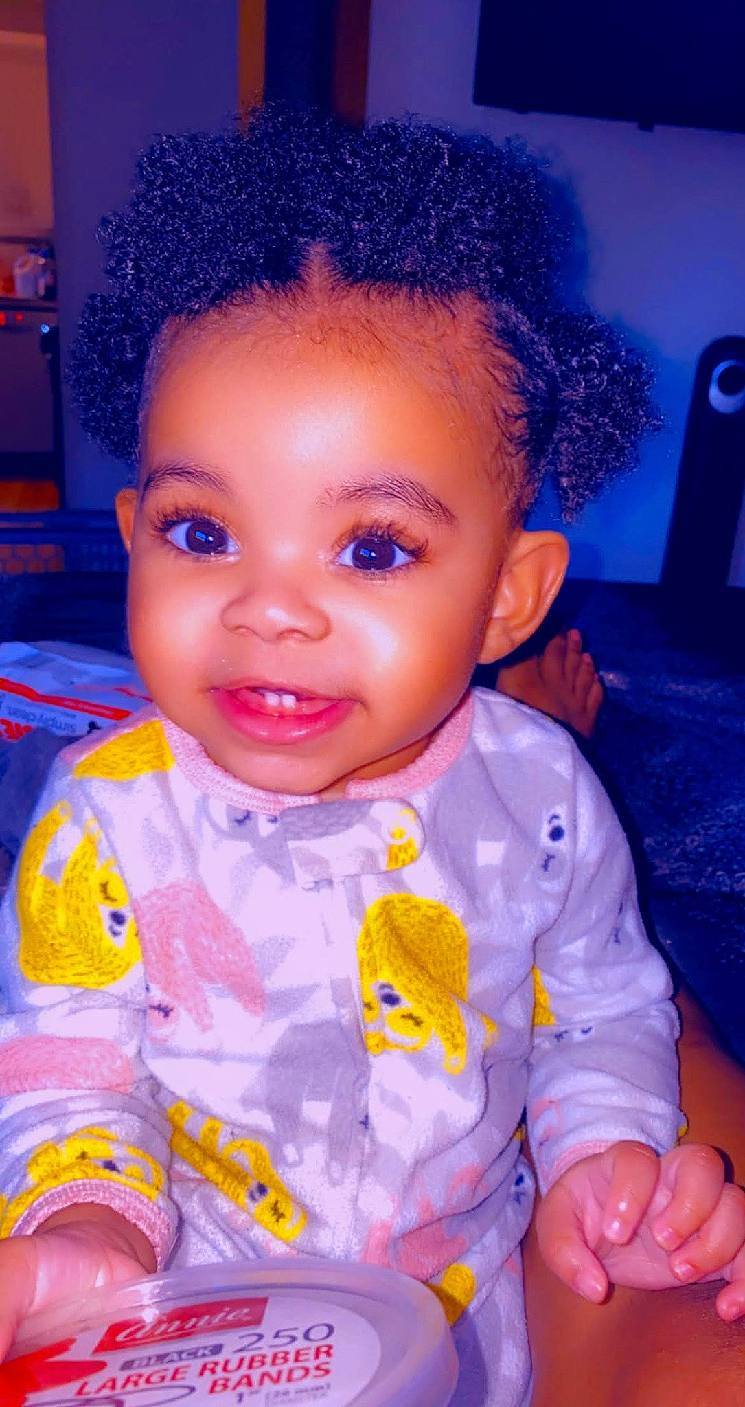 Londyn is registered to the contest to win money with this photo: black_hair, blue, cheek, chin, eye, eyelash, face, forehead, hair, hairstyle, happy, head, iris, joy, lip, mouth, nose, organ, person, pink