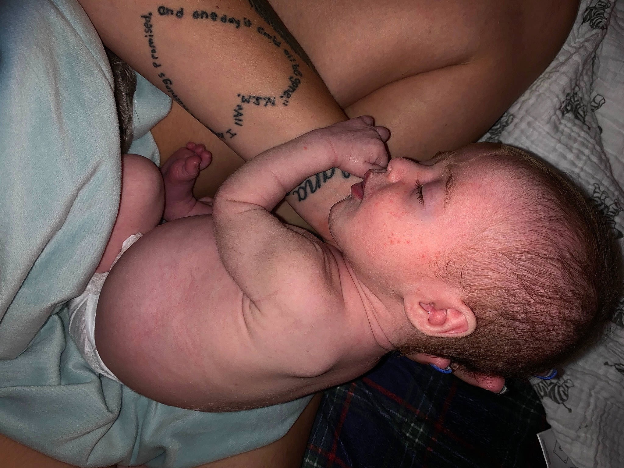Quinn is registered to the contest to win money with this photo: arm, baby, cheek, chest, child, finger, flesh, gesture, hand, mouth, muscle, person, skin, thumb