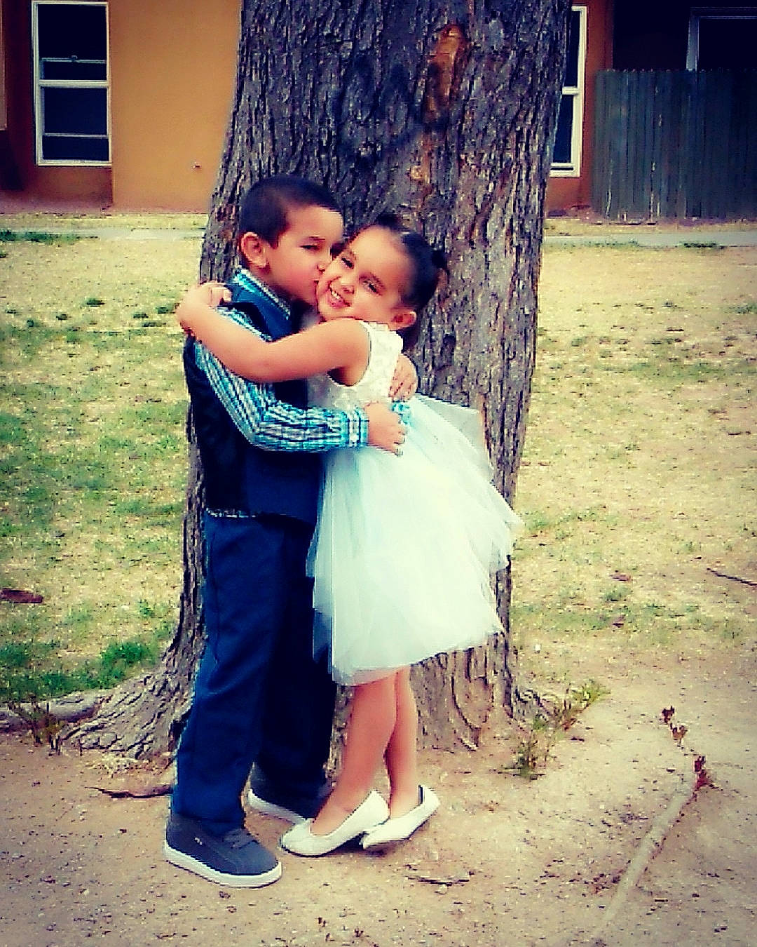 Fernando is registered to the contest to win money with this photo: beauty, child, dress, eye, face, facial_expression, friendship, fun, happy, head, hug, interaction, joy, love, people, person, photograph, skin, smile, snapshot