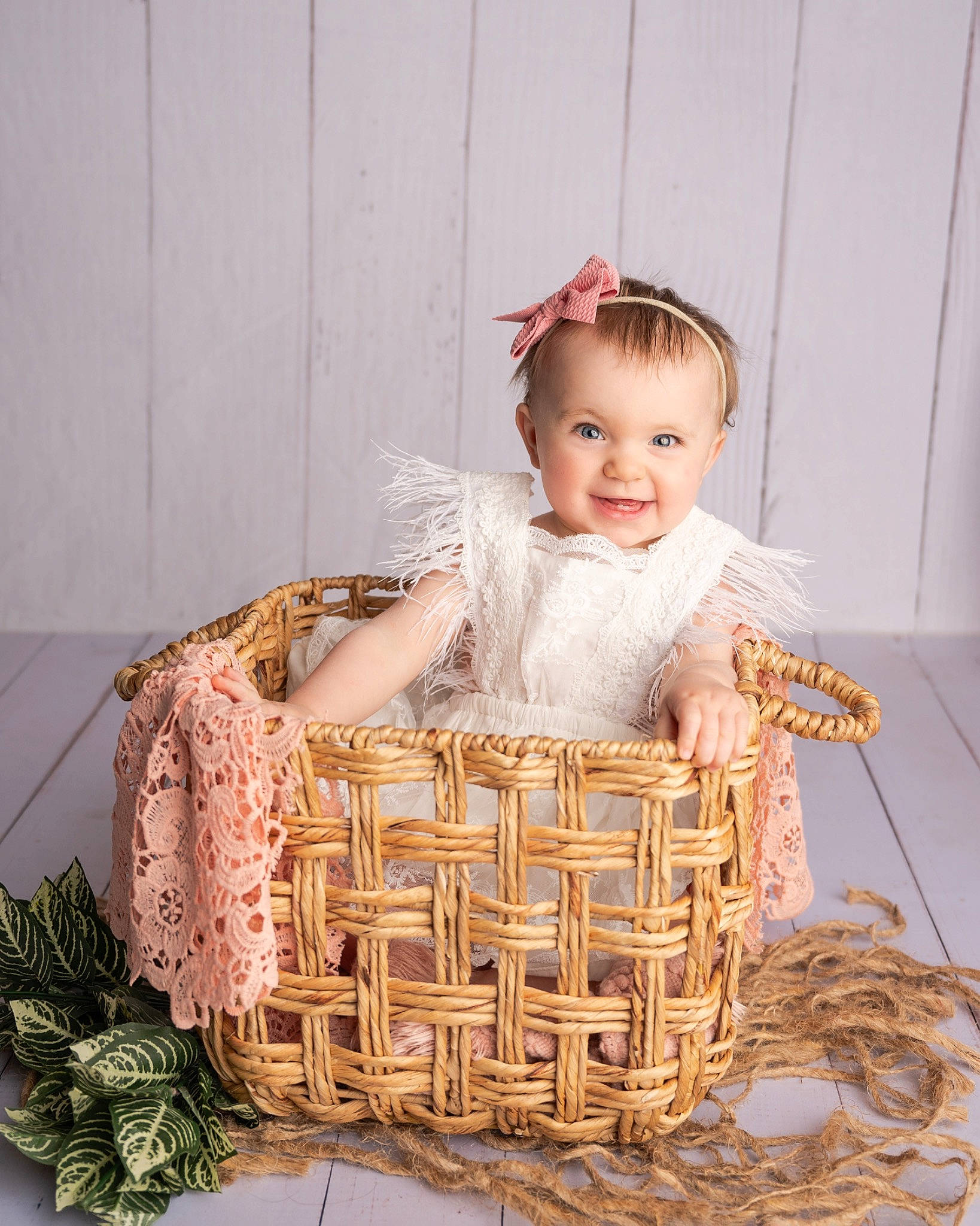 Temperance joined the competition — help win amazing prizes! baby, baby_toddler_clothing, basket, child, event, fashion_accessory, grass, hamper, happy, joy, pattern, people_in_nature, person, picnic_basket, sitting, sleeve, smile, storage_basket, textile, toddler