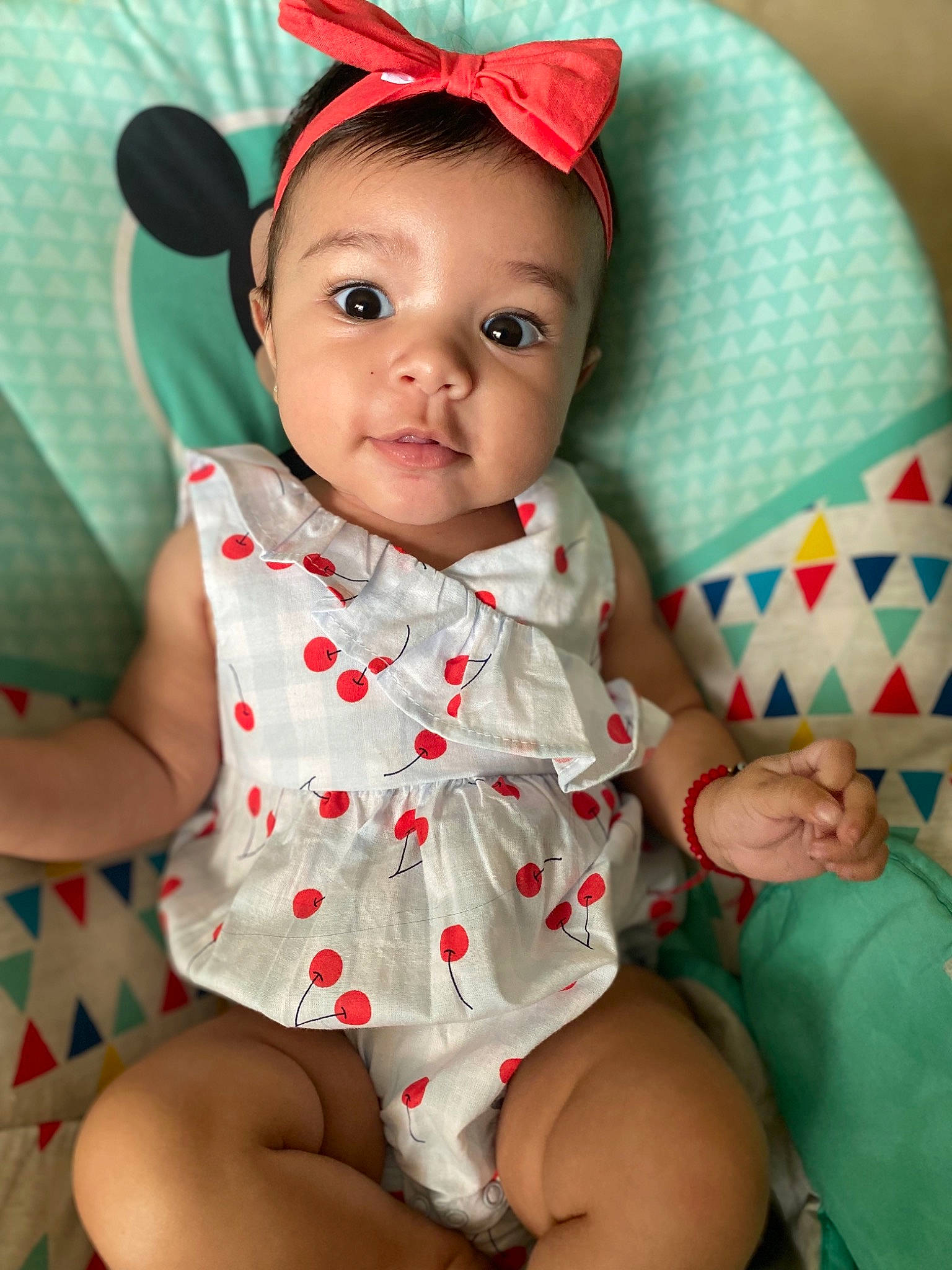 Myla joined the competition — help win amazing prizes! baby, baby_toddler_clothing, child, comfort, costume_hat, dress, face, facial_expression, happy, headgear, lip, organ, people, person, pink, product, skin, sleeve, textile, thigh