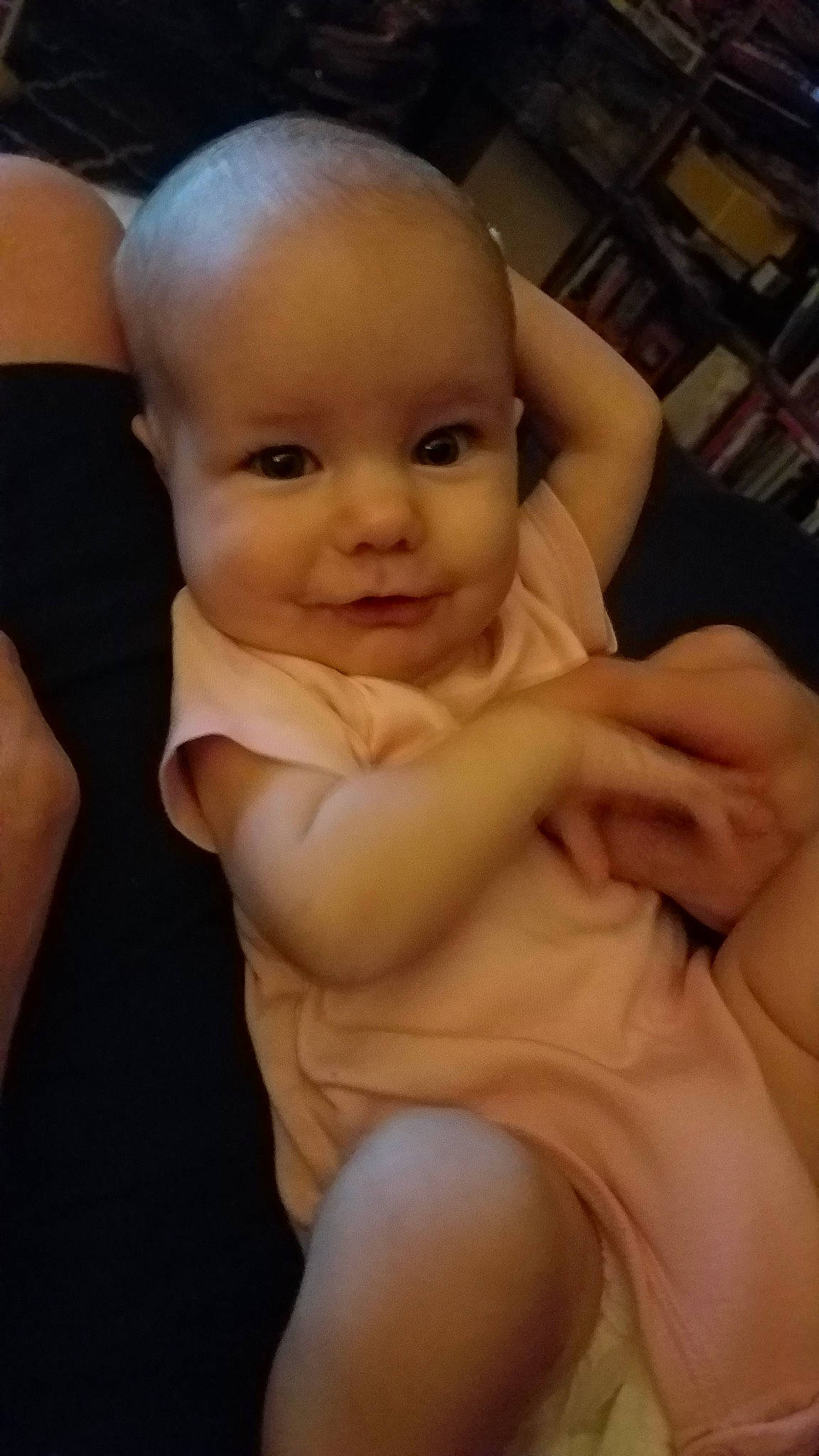 Gabby joined the competition — help win amazing prizes! arm, baby, cheek, child, chin, eye, face, facial_expression, finger, hand, head, human, leg, lip, mouth, muscle, nose, person, skin, smile