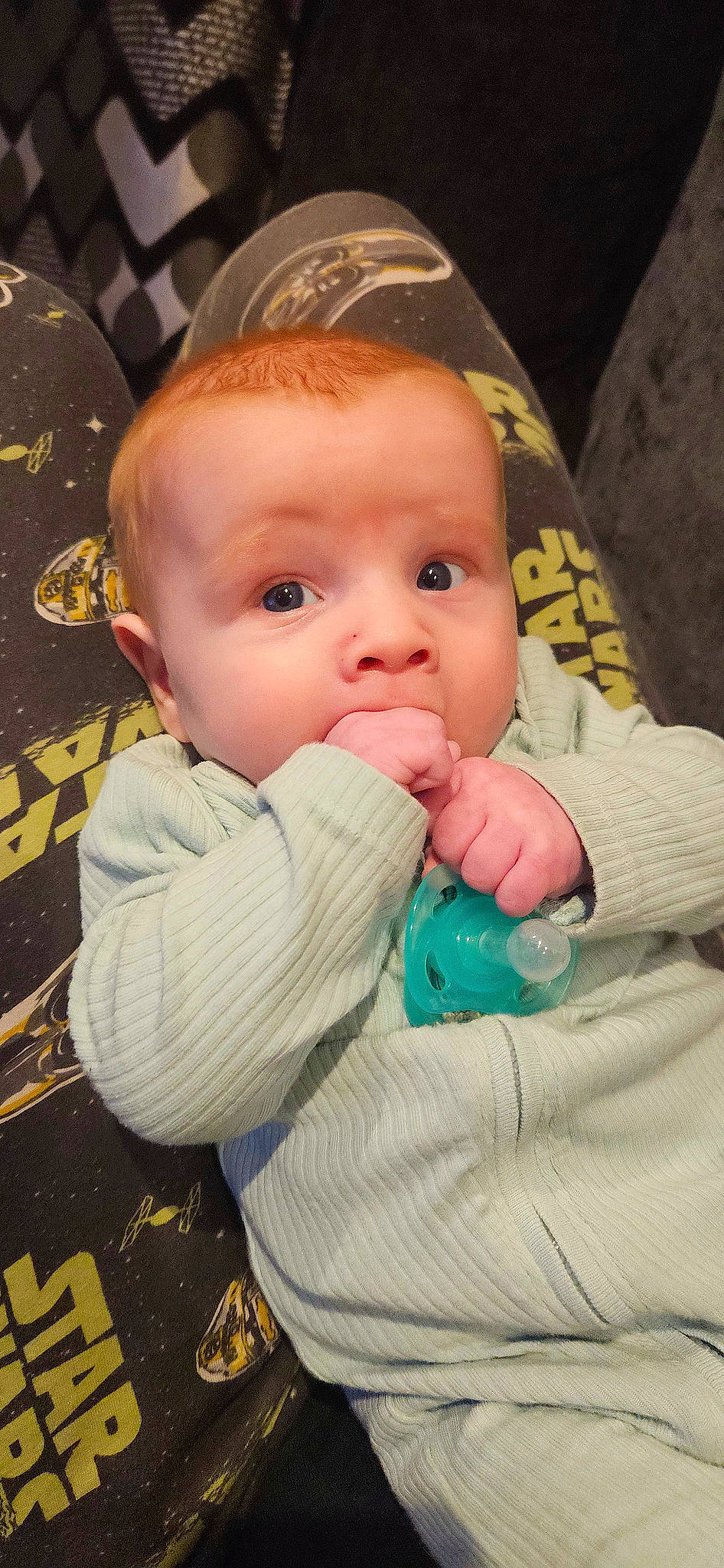 Loki joined the competition — help win amazing prizes! baby, baby_products, baby_toddler_clothing, cheek, child, comfort, eye, eyebrow, face, fun, gesture, iris, lip, nail, nose, person, sitting, skin, sleeve, thumb