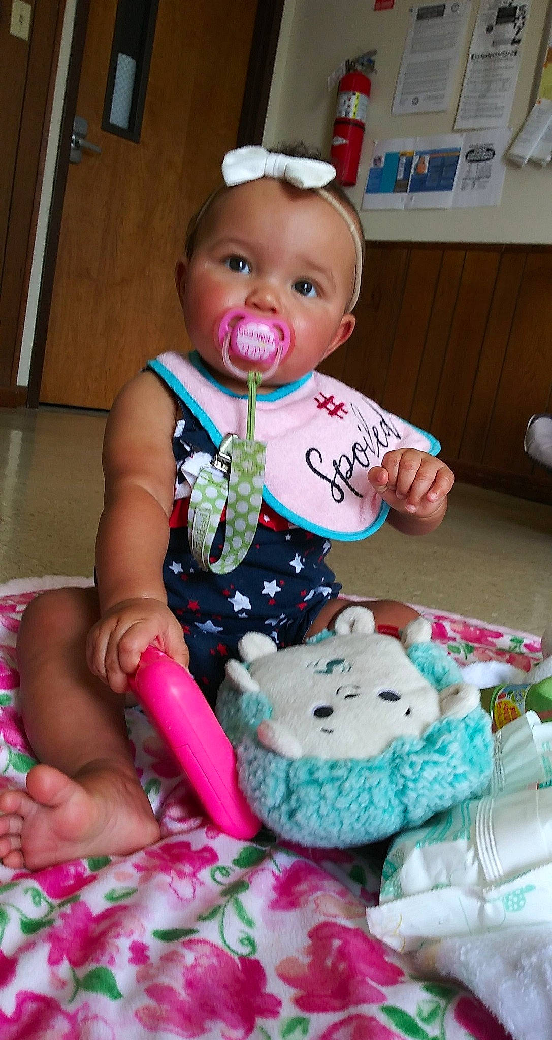 Jazmyn joined the competition — help win amazing prizes! baby, baby_toddler_clothing, cheek, child, person, pink, play, smile, toddler