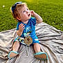Richard joined the competition — help win amazing prizes! baby, child, blue_eyes, blue_clothing, mickey_mouse, sunglasses, blanket, outdoor, grass, shoes, cute, sitting, infant, portrait, daylight, curious, headwear, person, young, summer