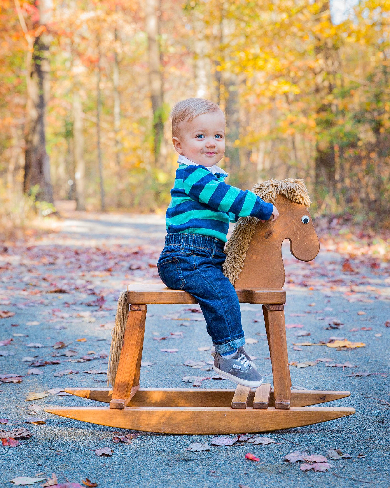 Preston is registered to the contest to win money with this photo: autumn, child, fawn, leaf, people_in_nature, person, photograph, photography, play, portrait_photography, recreation, sitting, standing, toddler, tree, yellow