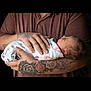Iris is registered to the contest to win money with this photo: newborn, baby, tattoo, hands, blanket, sleeping, infant, adult, holding, portrait, closeup, skin, person, peaceful, indoor, love, care, comfort, family, warmth