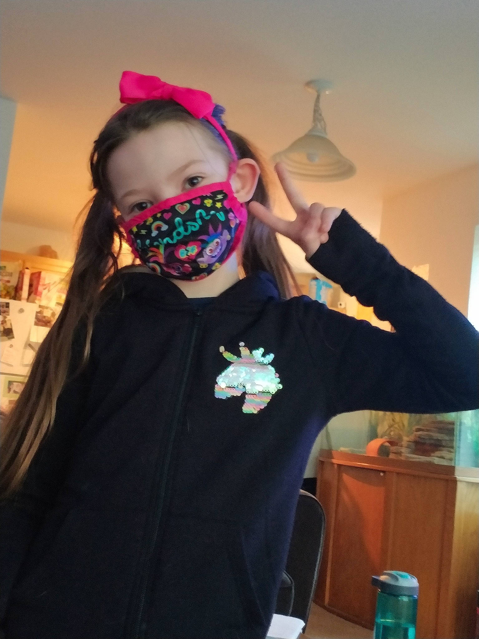 Emily joined the competition — help win amazing prizes! beard, black_hair, cool, costume, event, eyewear, facial_hair, fashion_accessory, fashion_design, fun, happy, magenta, mask, moustache, person, personal_protective_equipment, shoulder, sleeve, t_shirt, tin_can