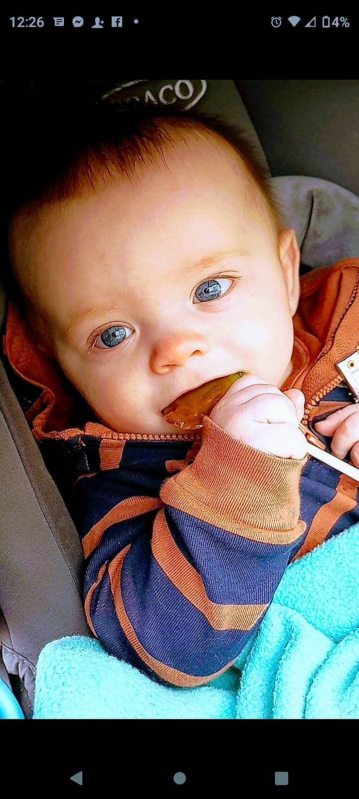 Jayden joined the competition — help win amazing prizes! baby, baby_products, baby_toddler_clothing, cheek, child, chin, close_up, ear, electric_blue, eyebrow, eyelash, happy, iris, lip, mouth, neck, nose, person, skin, sleeve