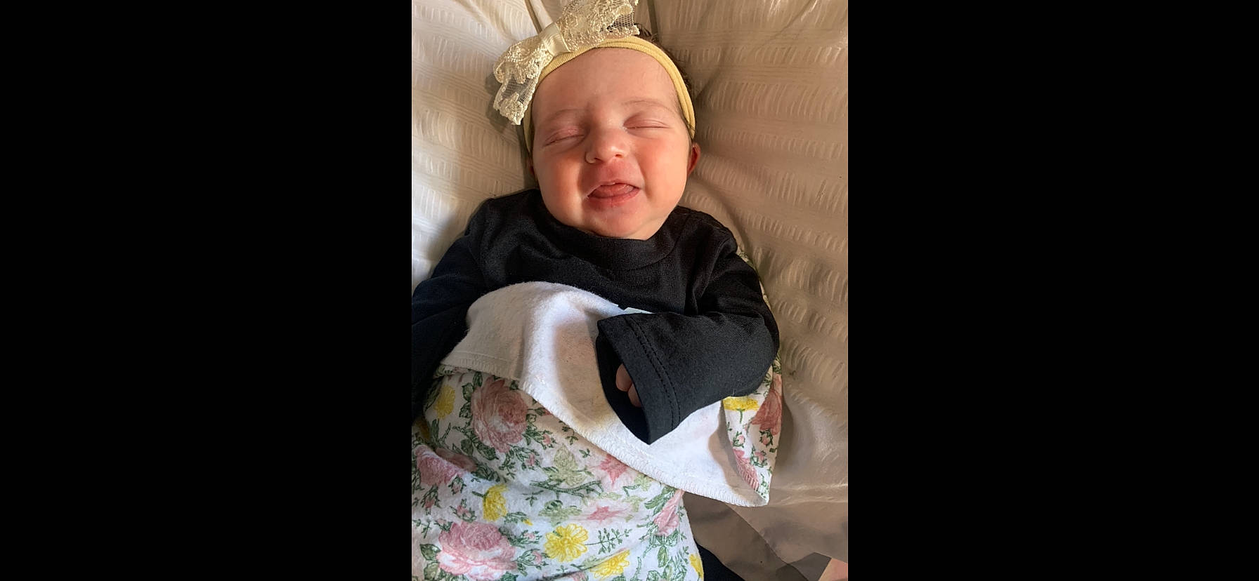 Amberlyn is registered to the contest to win money with this photo: baby, baby_products, baby_toddler_clothing, cap, child, comfort, costume_hat, crown, ear, fashion_accessory, fun, happy, headband, headpiece, jewellery, person, sitting, skin, sleeve, smile
