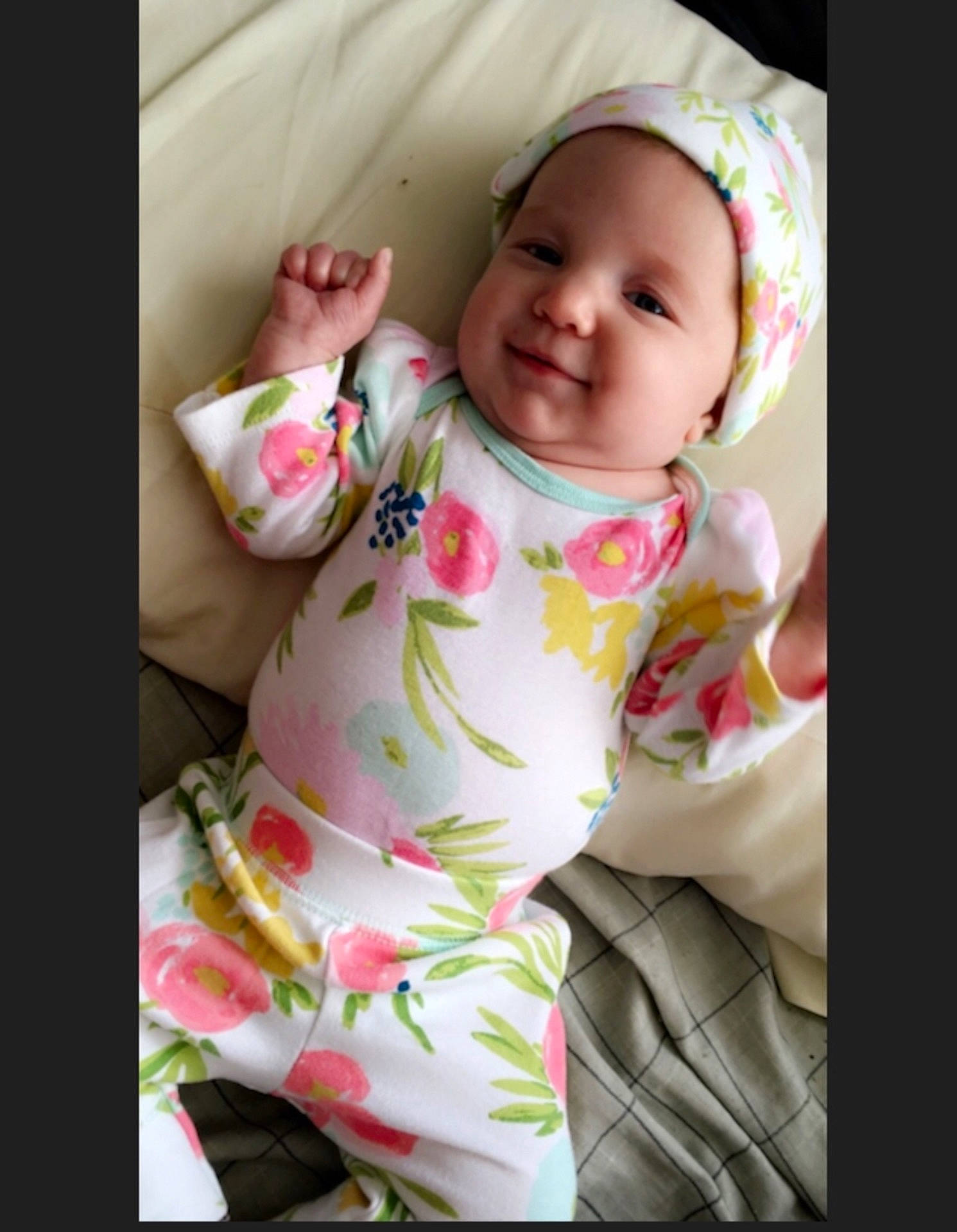 Kenzleigh is registered to the contest to win money with this photo: child, day, girl, hair_accessory, infant, person, pink, product, skin, smile, textile, toddler