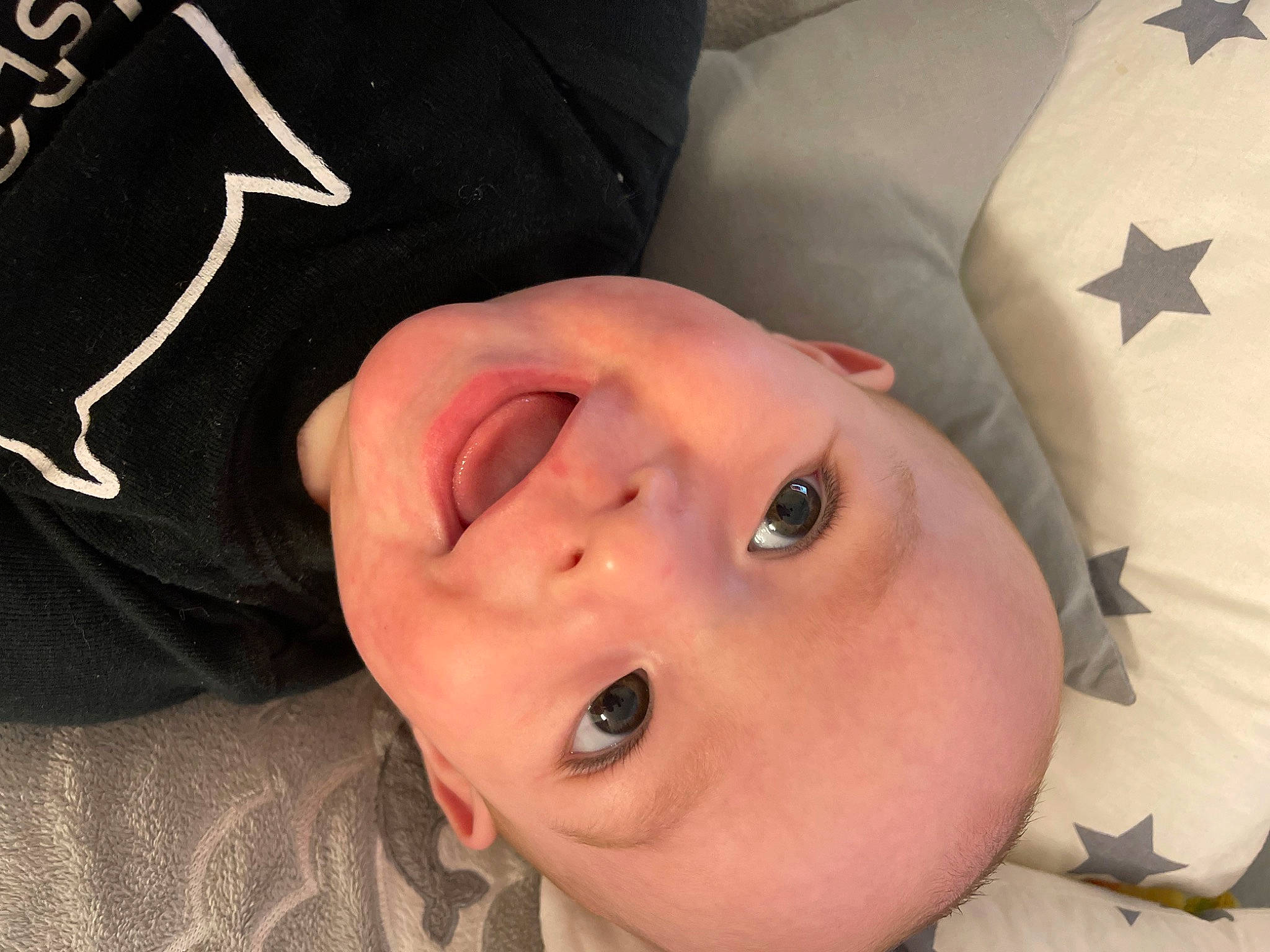 Reece joined the competition — help win amazing prizes! baby, baby_toddler_clothing, carmine, cheek, child, comfort, eyebrow, eyelash, forehead, fun, happy, joy, linens, lip, mouth, neck, nose, person, portrait_photography, sleeve