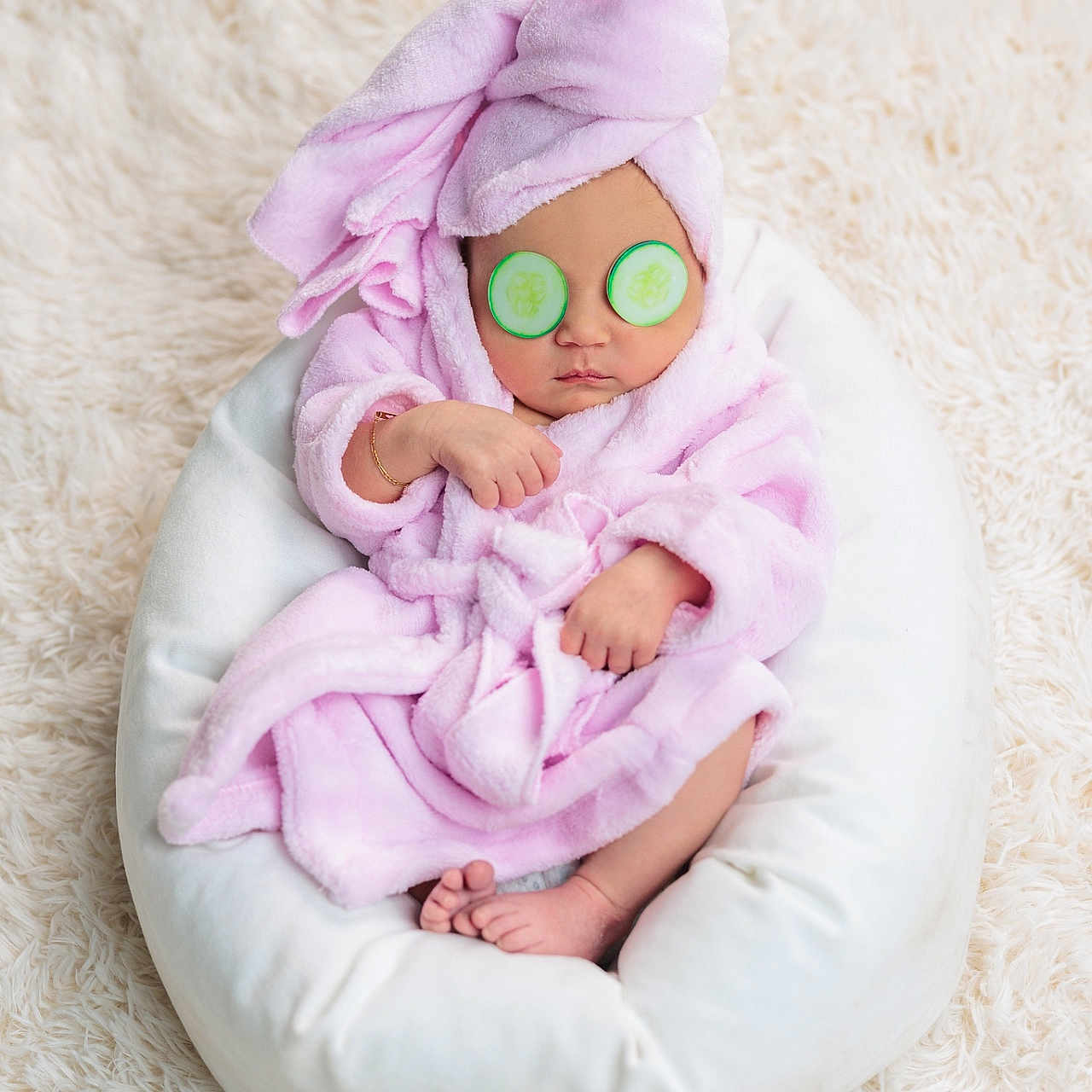 Aria joined the competition — help win amazing prizes! animal, baby, bed, blanket, bonnet, clothing, cushion, face, furniture, hat, head, homedecor, newborn, person, pet, photography, pillow, portrait, sleeping, toy