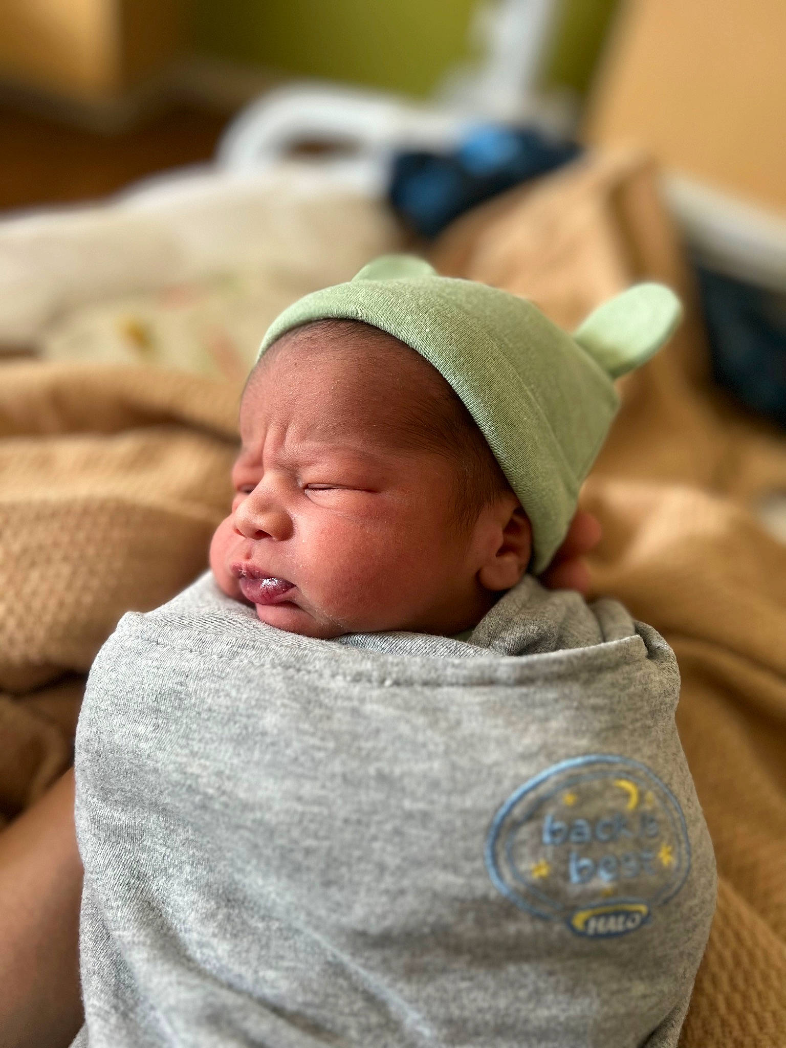 Kholi is registered to the contest to win money with this photo: baby, baby_products, baby_sleeping, baby_toddler_clothing, bedtime, cap, cheek, child, comfort, ear, hat, head, linens, nap, person, room, sitting, skin, sleep, toddler