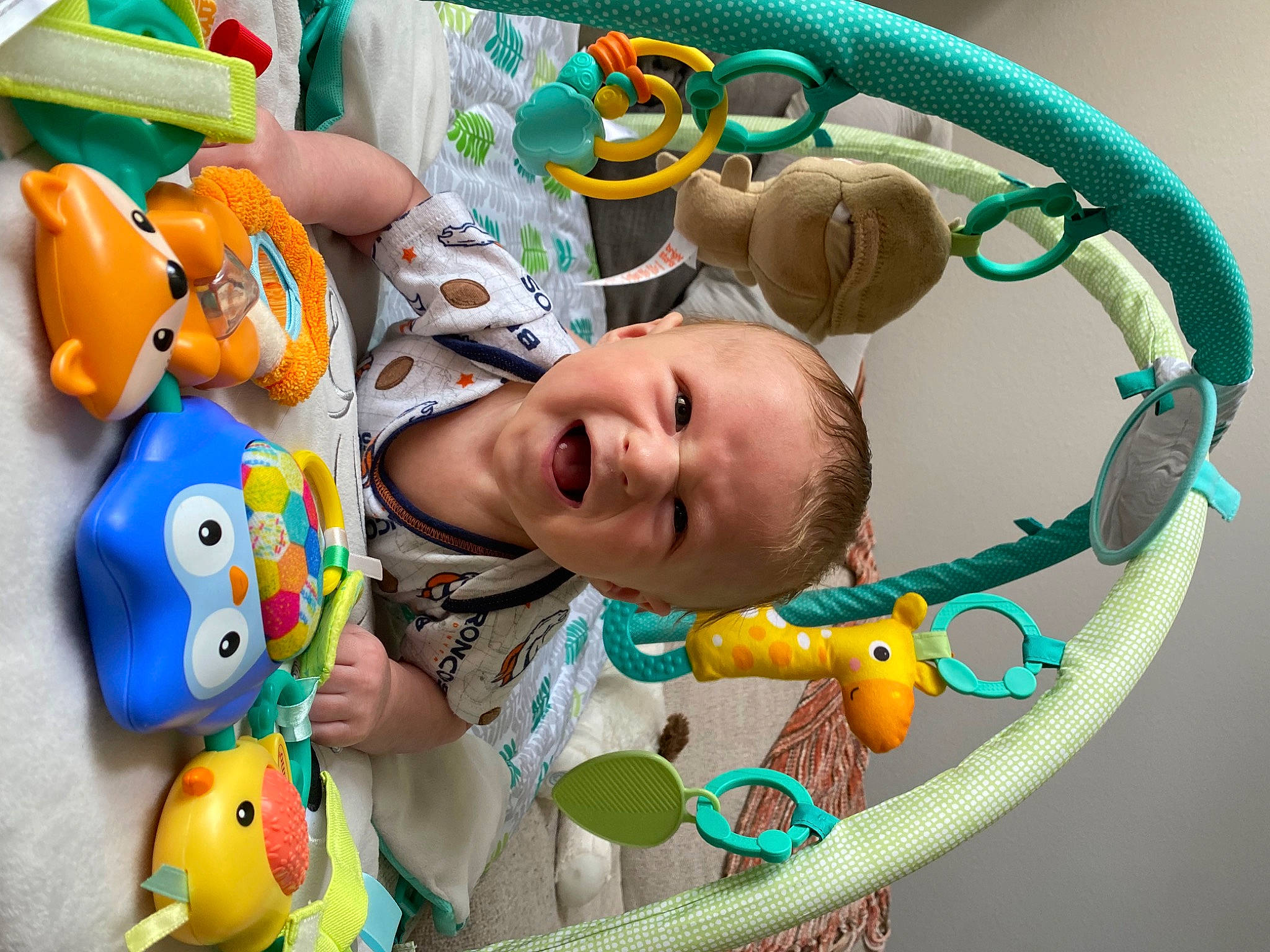 Max joined the competition — help win amazing prizes! art, baby, baby_mobile, baby_products, baby_toddler_clothing, baby_toys, child, fun, green, happy, head, leisure, person, play, product, room, smile, stuffed_toy, toddler, toy