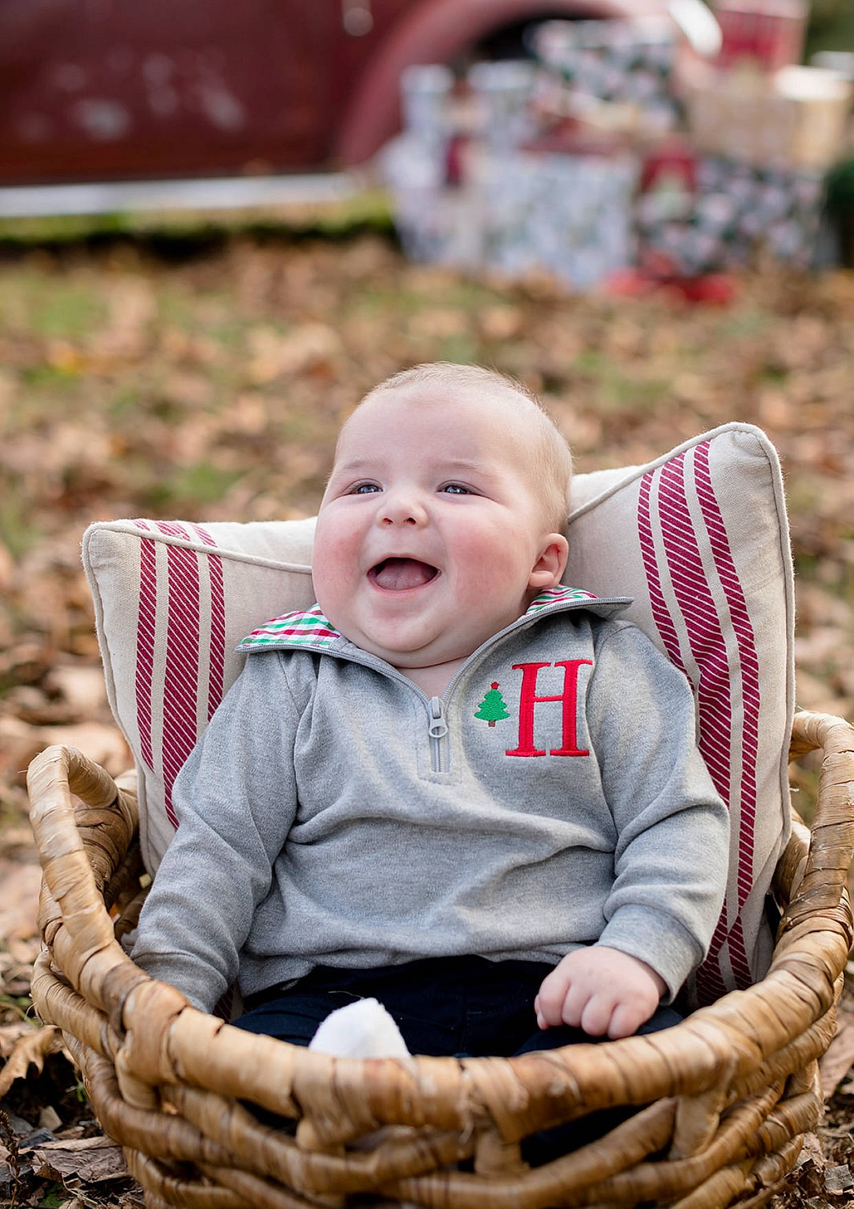 Haiden joined the competition — help win amazing prizes! baby, baby_toddler_clothing, child, eye, face, facial_expression, fun, grass, happy, head, leisure, mammal, people, people_in_nature, person, photograph, plant, skin, smile, toddler