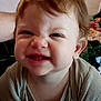baby, cheek, child, closeup, clothing, cute, expression, face, hair, happy, indoor, nose, person, playful, portrait, skin, smile, teeth, toddler, young_child