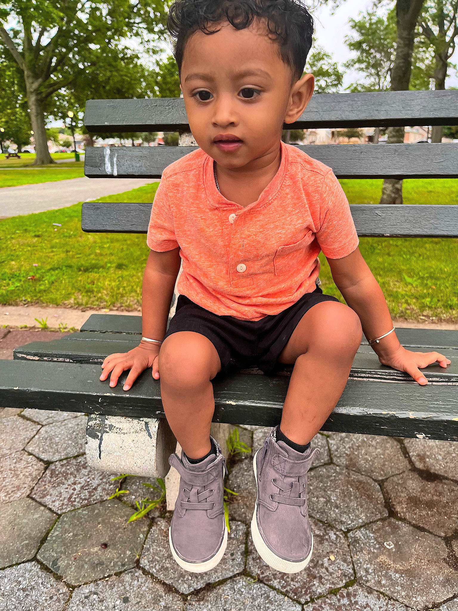 Austin joined the competition — help win amazing prizes! beauty, child, face, fun, grass, green, hairstyle, happy, human_leg, knee, leg, leisure, person, plant, recreation, shoe, shorts, t_shirt, thigh, toddler