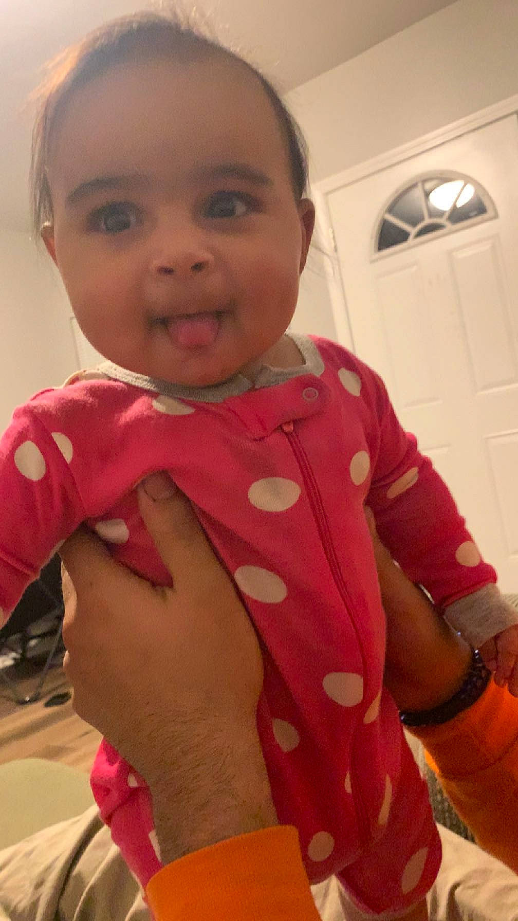 Alaia joined the competition — help win amazing prizes! baby_toddler_clothing, cheek, child, finger, gesture, hairstyle, hand, happy, joint, lip, mouth, nail, neck, nose, person, pink, skin, sleeve, smile, thumb