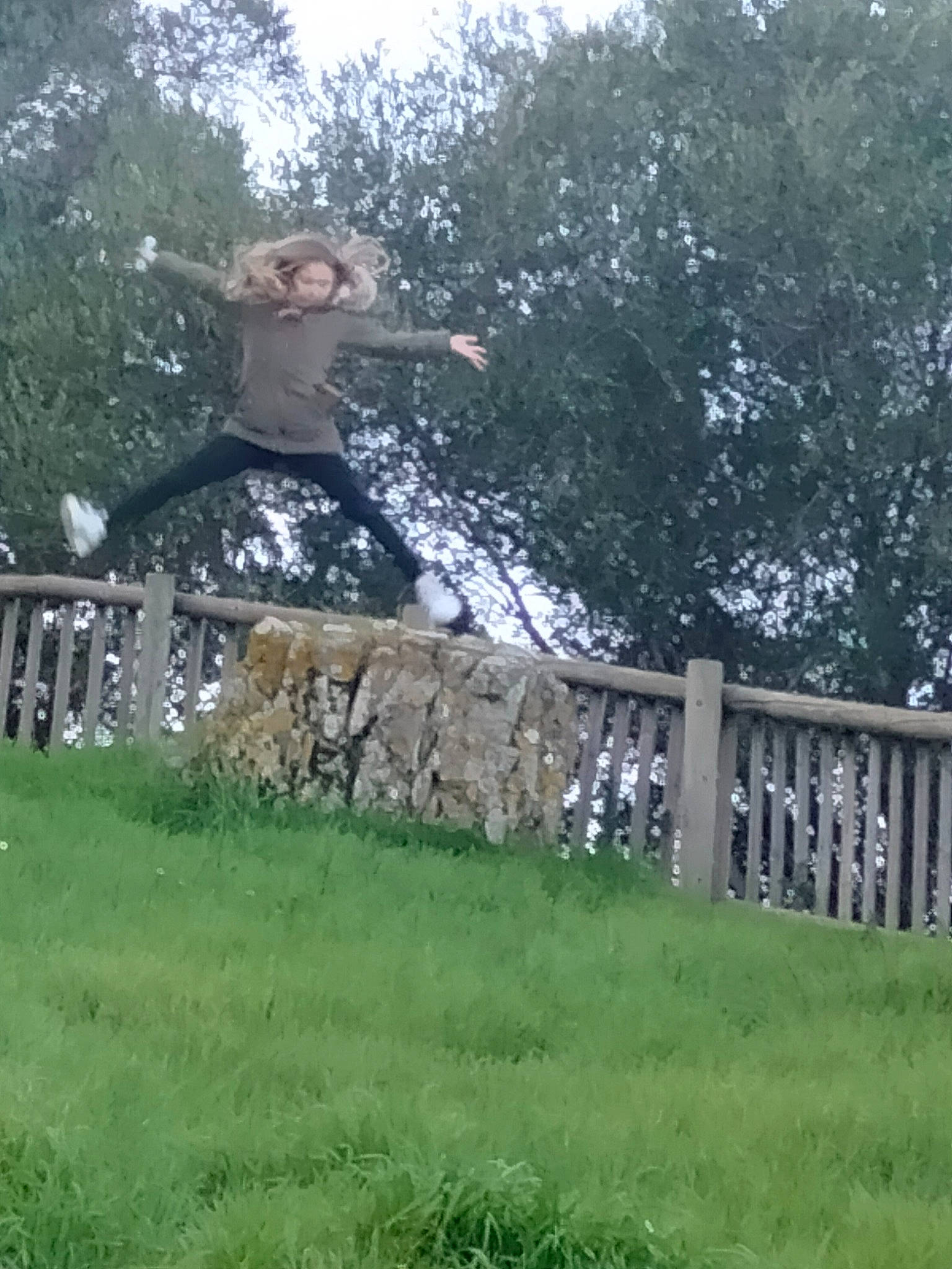 Amellya a rejoint le concours — aidez-le/la à gagner de superbes lots ! blurred, fence, grass, grassland, handrail, happy, landscape, leisure, pasture, people_in_nature, person, plant, recreation, rolling, shrub, sitting, sky, soil, tree, wood