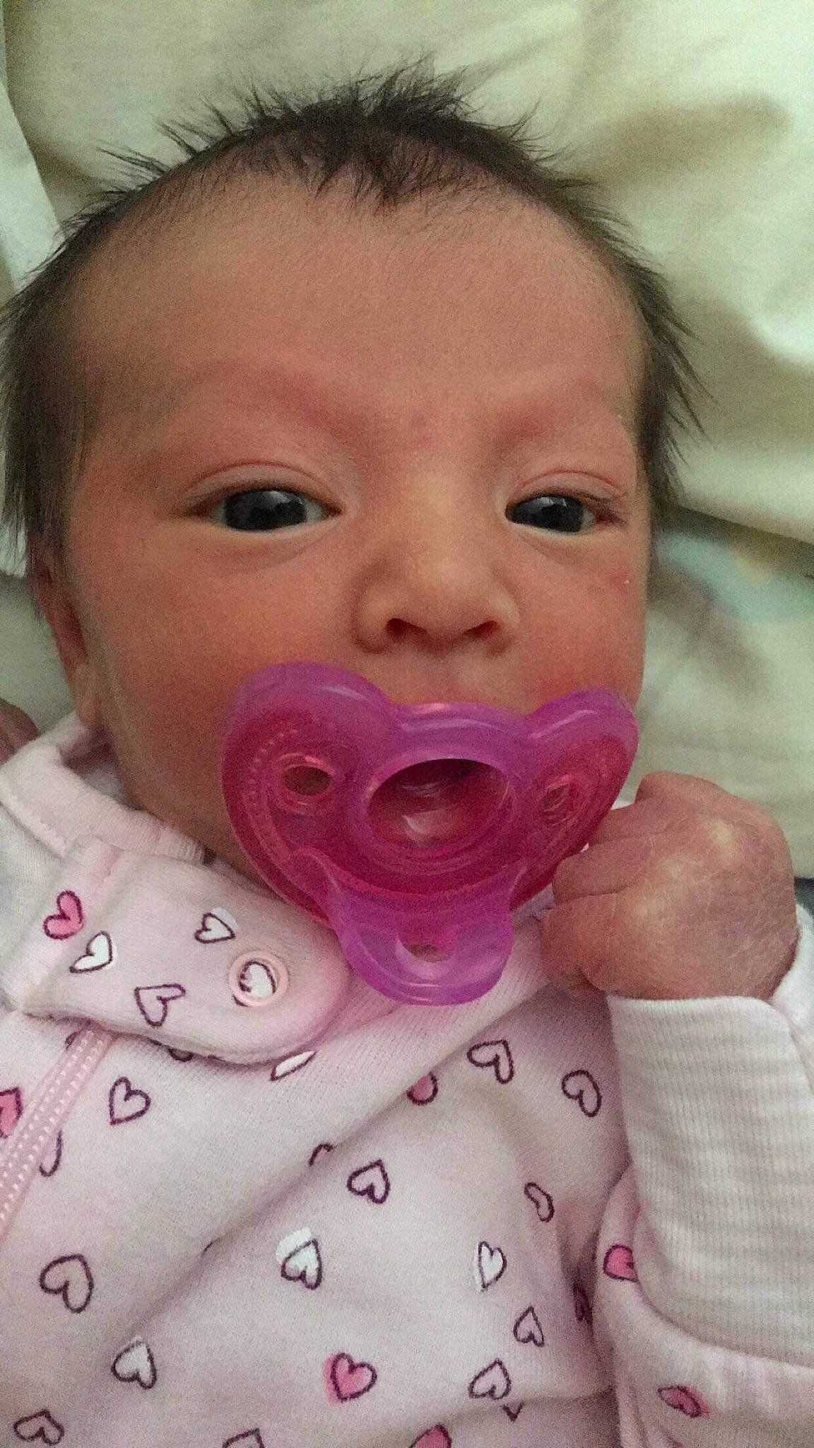 Nea joined the competition — help win amazing prizes! baby, cheek, child, eye, face, facial_expression, head, iris, lip, mouth, nose, person, pink, skin, toddler, tongue, yawn