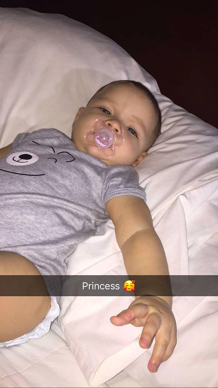 Alondra joined the competition — help win amazing prizes! abdomen, arm, bedtime, cheek, child, close_up, finger, forehead, hand, head, infant, joint, leg, mouth, nose, person, product, sitting, sleep, toddler