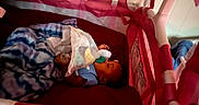 Amaya joined the competition — help win amazing prizes! baby, blanket, blanket_pattern, child, comfort, cozy, crib, fabric, head, indoors, infant, nursery, pacifier, peaceful, pink, playpen, resting, sleeping, soft_toys, toddler