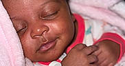 Amaya is registered to the contest to win money with this photo: baby, sleeping, pacifier, blanket, infant, cute, child, soft, cozy, pink, hands, face, peaceful, closeup, newborn, rest, comfort, portrait, warm, adorable