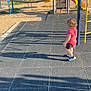 Armani joined the competition — help win amazing prizes! blue, child, climbing_structure, curly_hair, daylight, fence, grass, outdoor, pink, playground, pole, rubber_mat, shadow, shoes, shorts, sky, slide, tree, tshirt, yellow