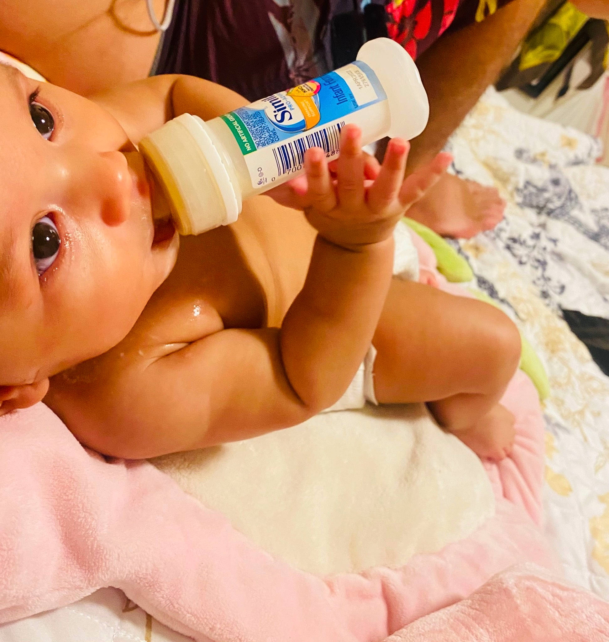 Alexia joined the competition — help win amazing prizes! arm, baby_bottle, bottle, chest, drinking_water, drinkware, finger, fluid, gesture, hand, happy, human_body, liquid, mouth, neck, person, plastic_bottle, skin, thumb, water
