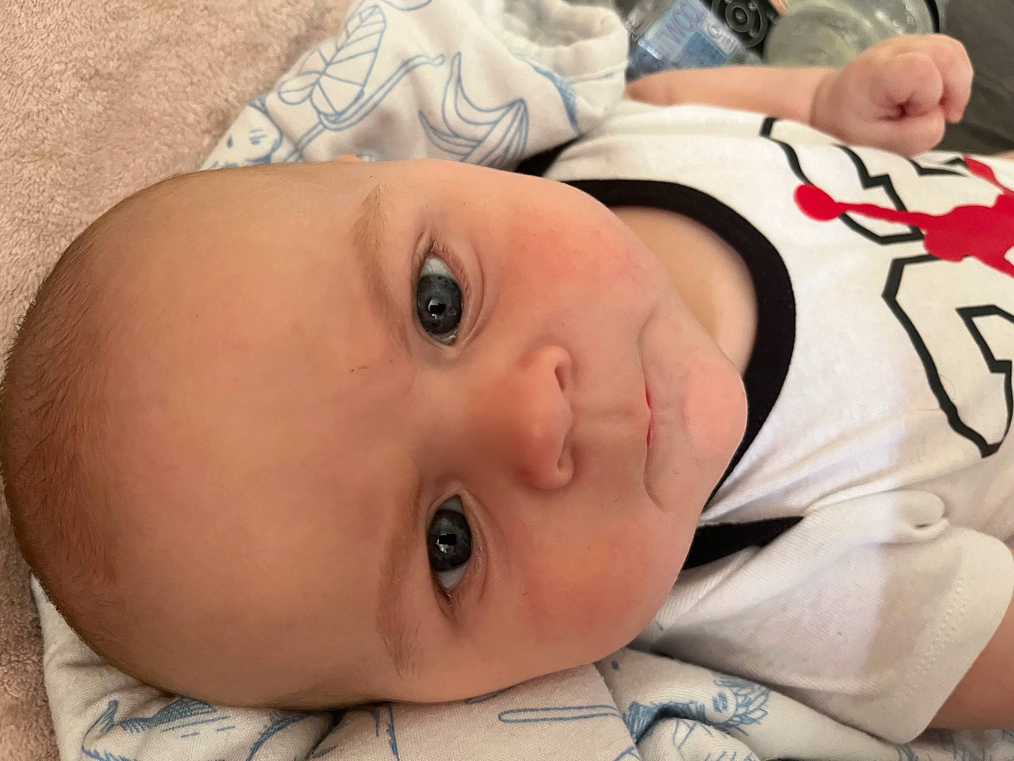 Jaxon is registered to the contest to win money with this photo: baby, baby_products, baby_toddler_clothing, cheek, child, dress, eyelash, fun, grass, hair_accessory, happy, hat, headgear, iris, leisure, lip, nose, person, plant, skin