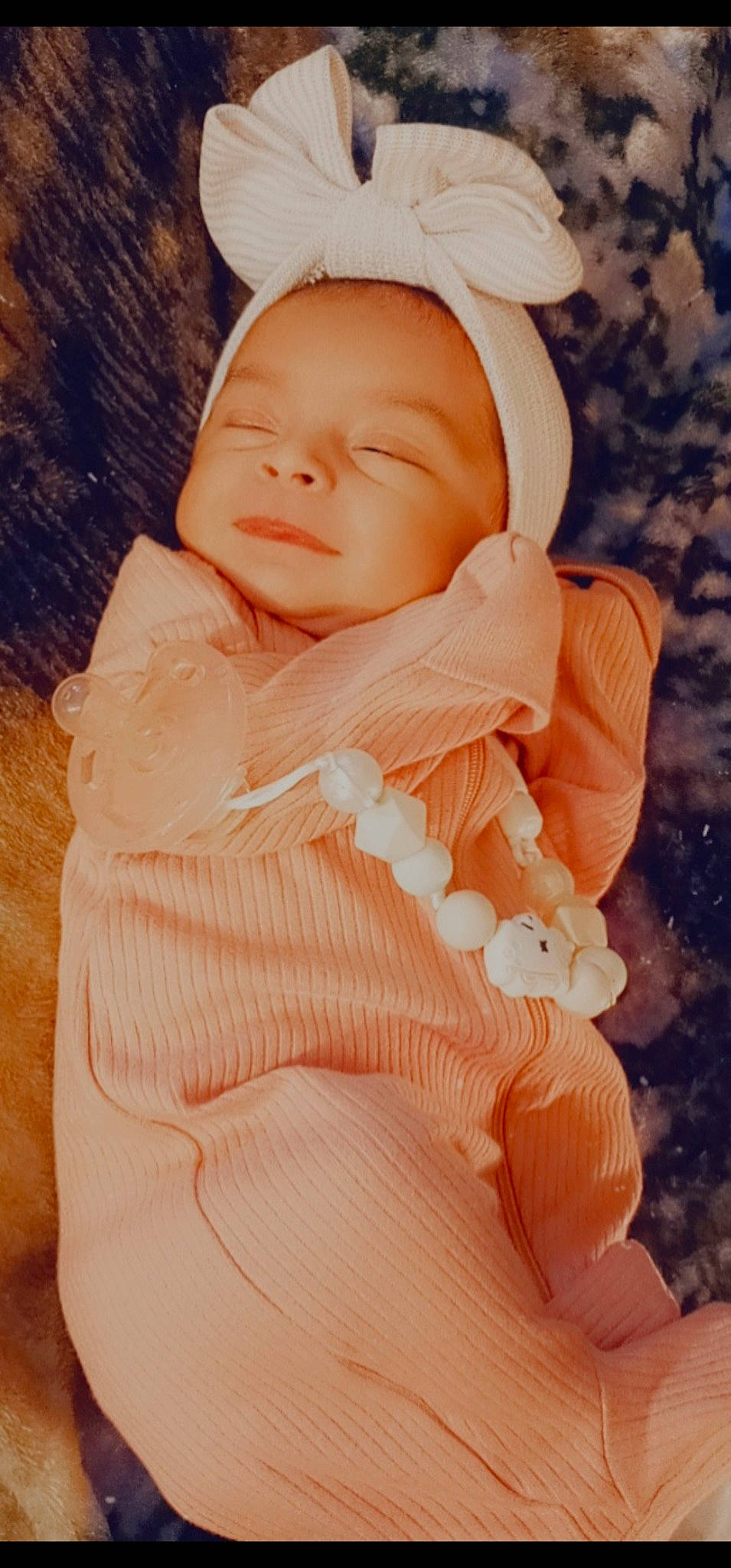 Cheyenne joined the competition — help win amazing prizes! baby, baby_toddler_clothing, cap, cheek, chin, collar, comfort, eye, face, happy, head, iris, lip, outerwear, peach, person, pink, skin, sleeve, smile